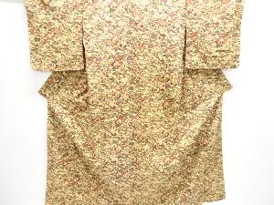 草花模様上代紬着物